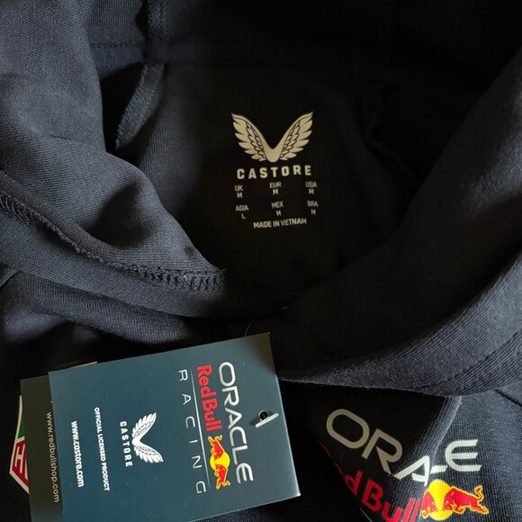 Castore Oracle Red Bull Formula 1 Racing Pullover Hoodie - Men's Size M - Blue - Picture 5 of 7